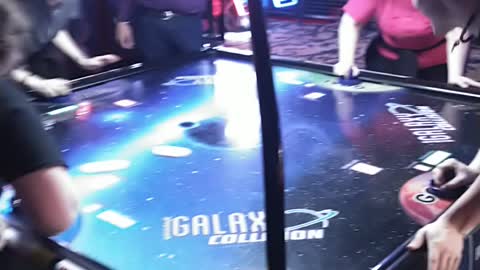 Four person air hockey