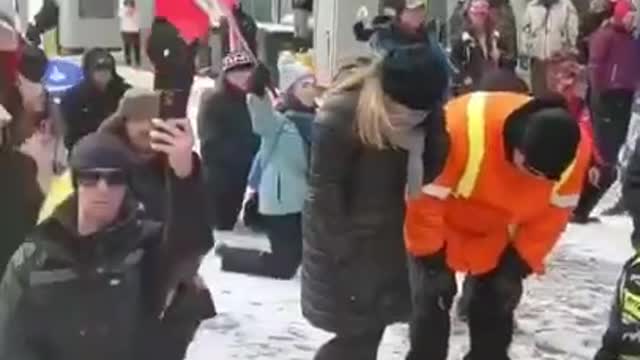 Protesters Together in Prayers