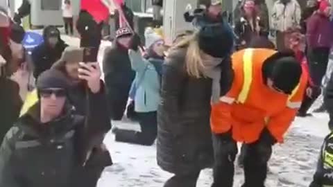 Protesters Together in Prayers