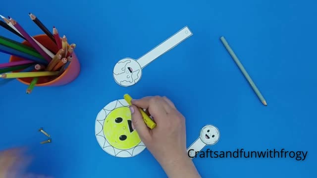 Sun Earth and Moon Craft Space Activity for Kids