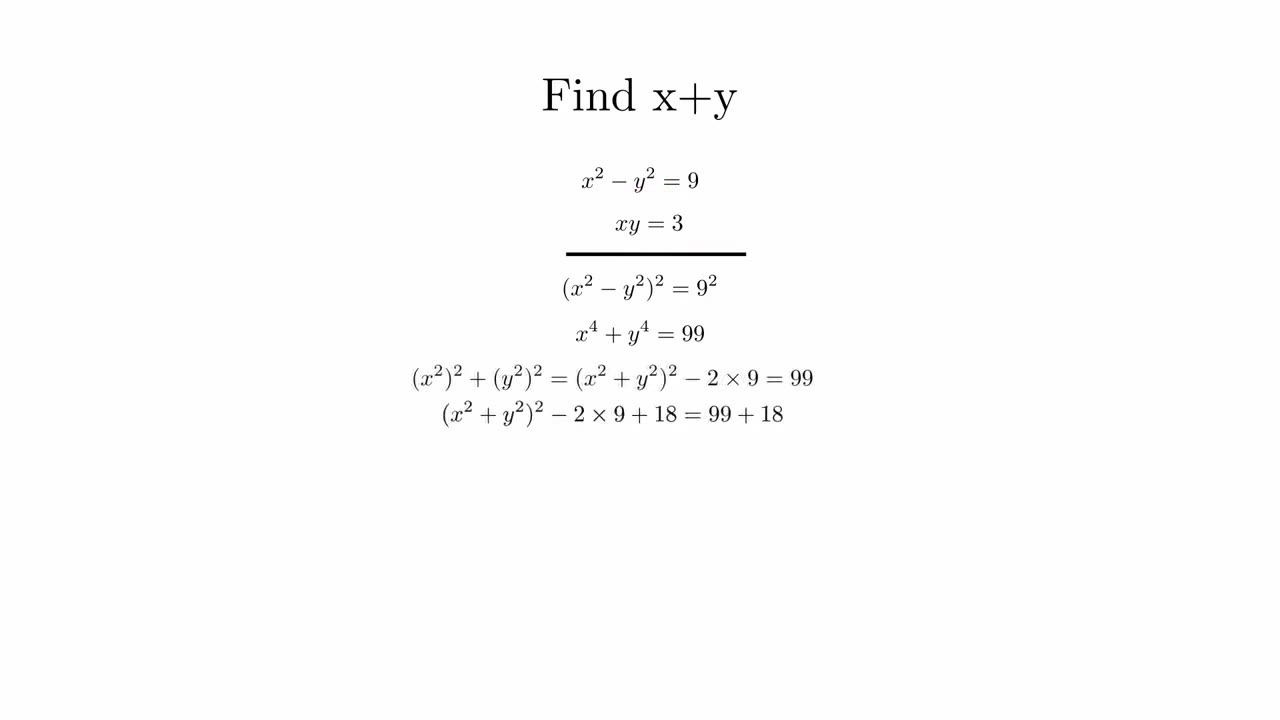 Math Olympiad Problems : Solving Equations in TWO Different Ways