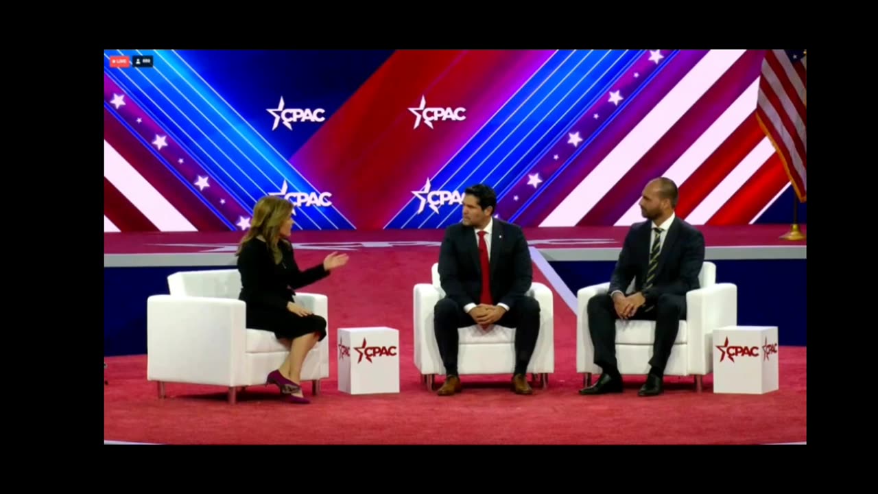 Eduardo Bolsonaro na CPAC 2023 em 04/03/2023