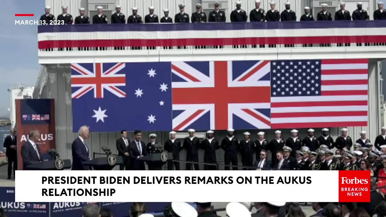 JUST IN- Biden Meets With The UK Prime Minister And Australian Prime Minister To Discuss AUKUS