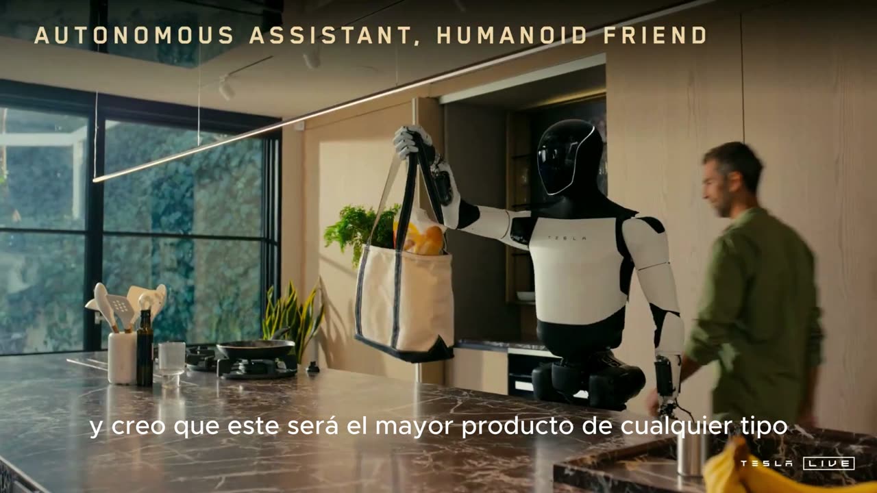 Presentación de Optimus de Tesla en "We, Robot"