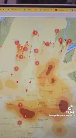 Thunderstorms in New York today