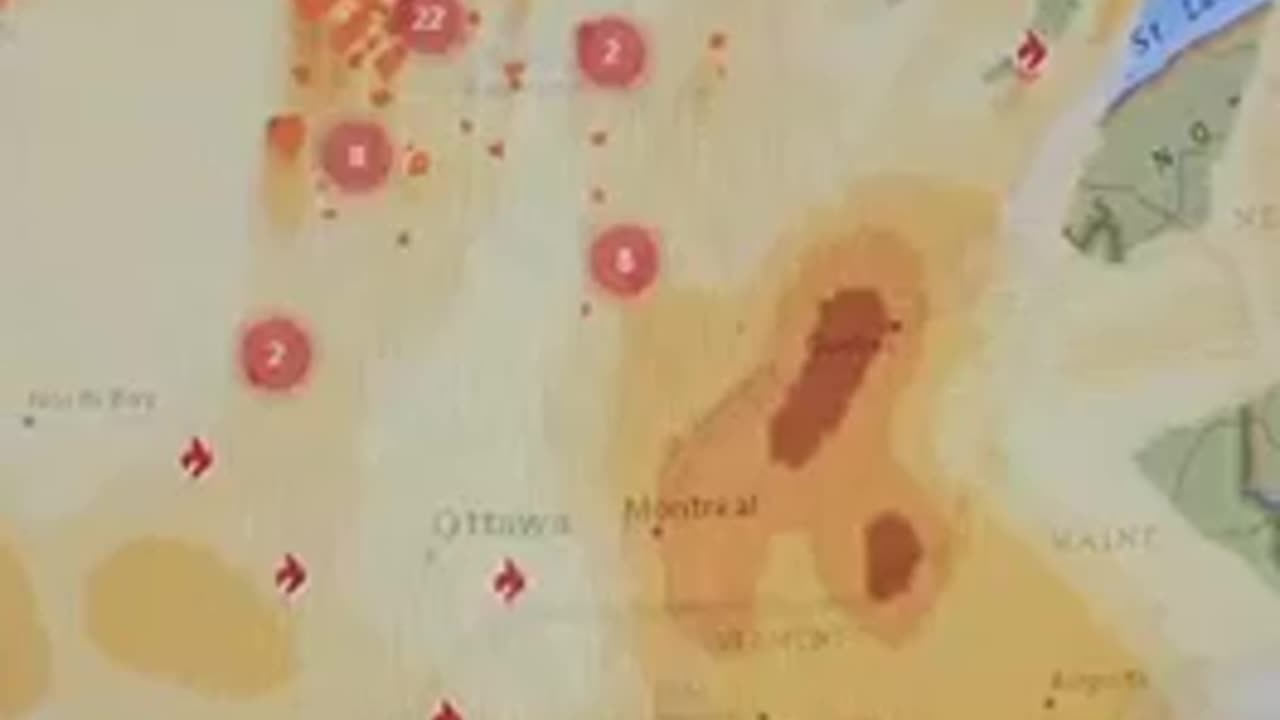 Thunderstorms in New York today