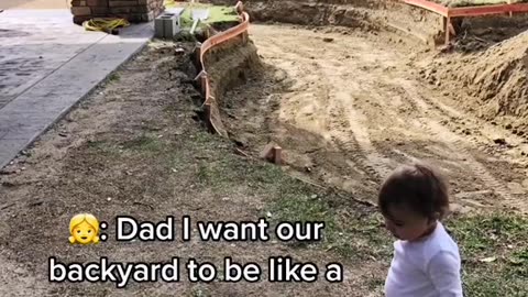 Dad turned the backyard into a whole waterpark 😮 #waterpark #dad #project (via @PremierPoolPlaste