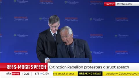 NEW - Extinction Rebellion climate extremist disrupted Britain's National Conservatism Conference