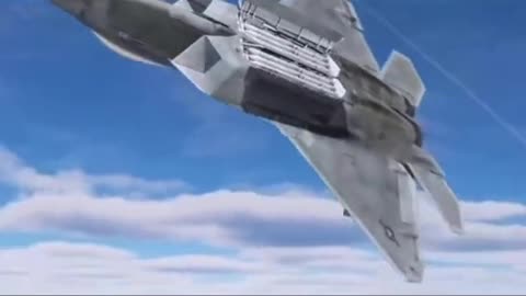 F22 shows off on little jet