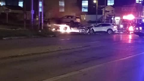 Tow Truck fire