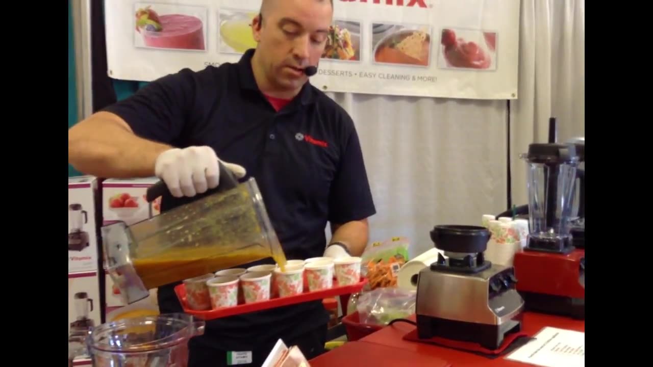 The #Vitamix Hot Tortilla Soup Demo#