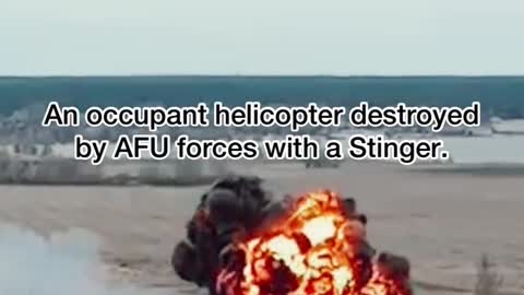 Helicopter with Russian occupants