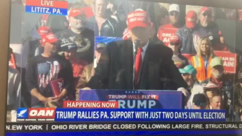 🦅 OAN rally Sunday 11:57 am president Donald j Trump USA 🇺🇸 jobs numbers demand no more democrats