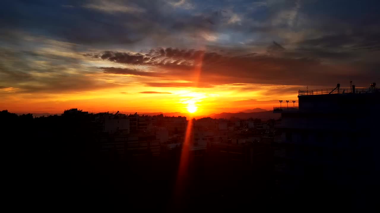 Sunset Over Athens