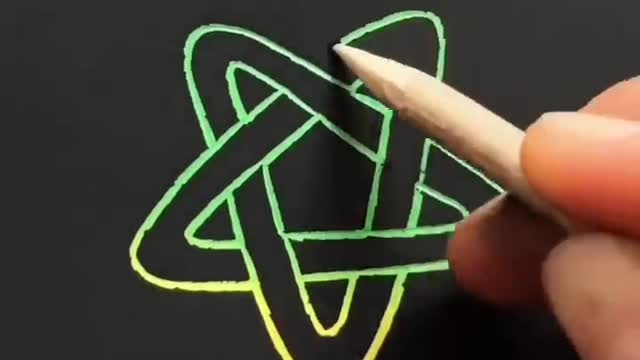 How To Draw a 3D Star