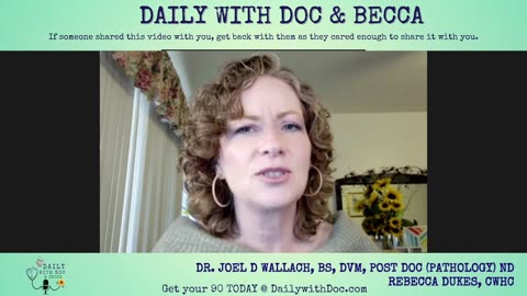 Dr. Joel Wallach - ’Healthy’ Yesterday, Dead Today - Daily with Doc and Becca 6/23/23