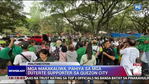 PANOORIN | Mga makakaliwa, pahiya sa mga Duterte supporter sa Quezon City