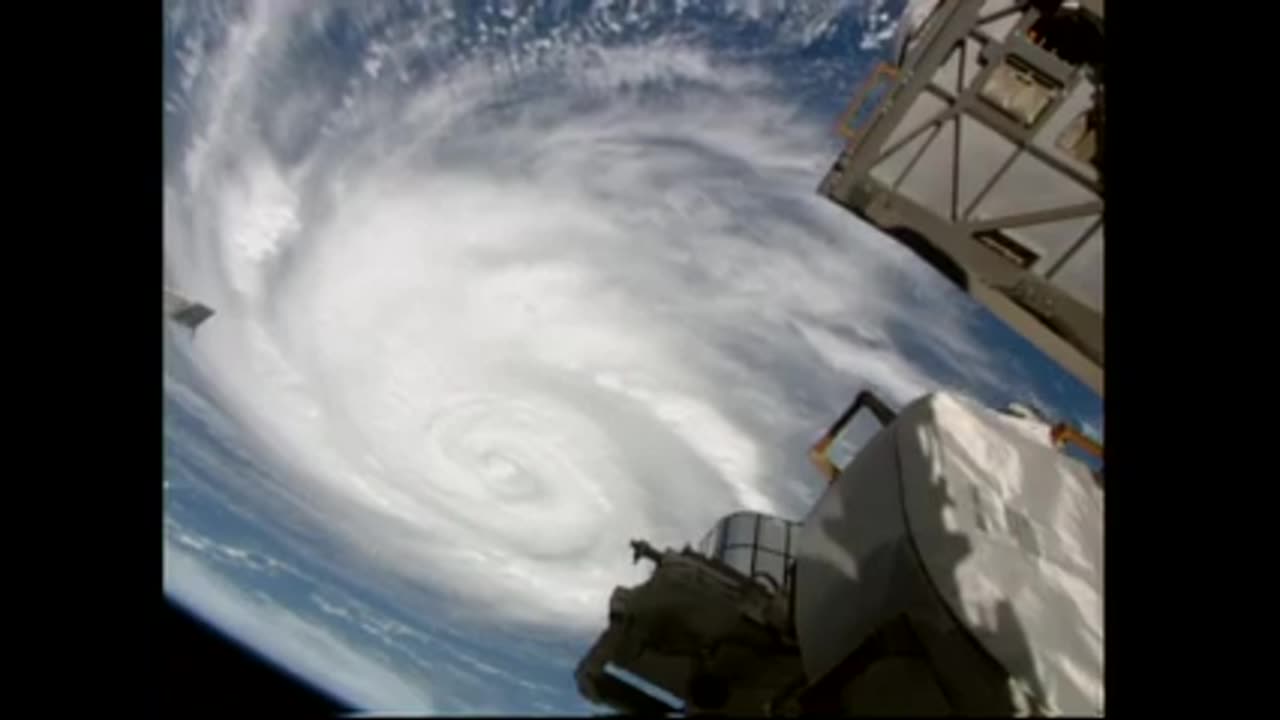 HURRICANE FRANKLIN IS SEEN FROM THE INTERNATIONAL SPACE STATION