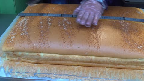 Big Castella cutting -korean street food