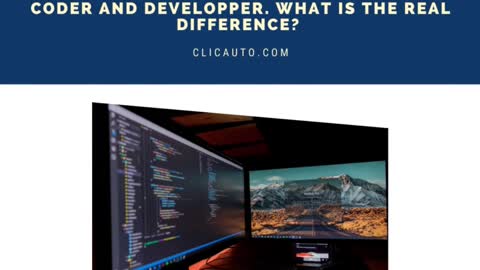 🧐#CODER AND #DEVELOPPER. WHAT IS THE REAL DIFFERENCE?