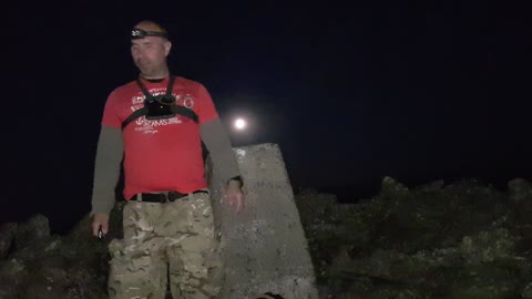 At Ripon Tor Dartmoor. Night hiking.