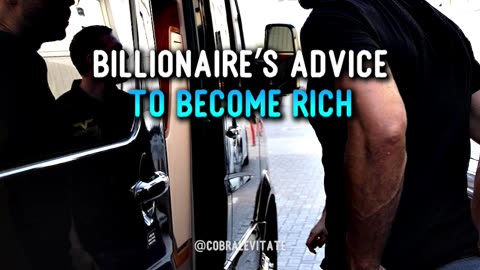 Andrew Tate's Tip to get rich fast