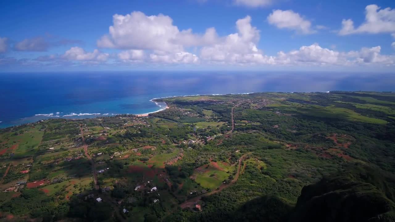 Aerial & Hawaii & Drone & Footage & with & Relaxing & Hawaiian