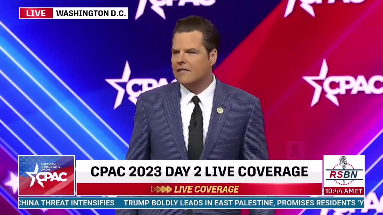 MATT GAETZ SPEAKING AT CPAC 2023