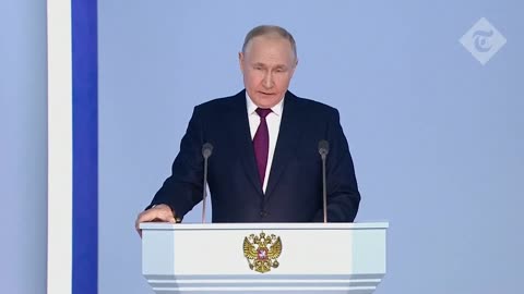 Vladimir Putin v projevu o stavu Ruské federace.