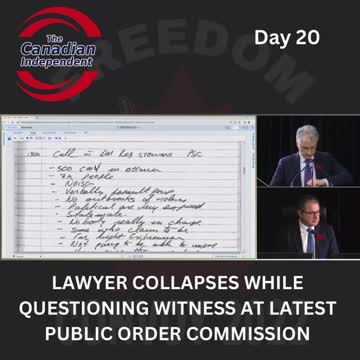 Lawyer collapses while questioning witness at latest Public Order Emergency Act Commission