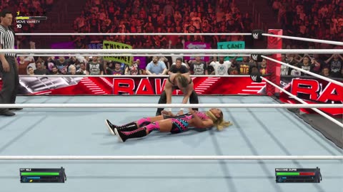 WWE 2K24 - Raw Ivy Nile VS Maxxine Dupri 08/14/24