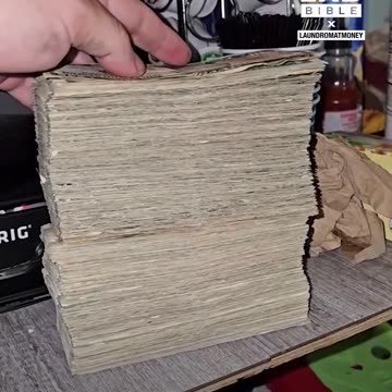 Emptying cash at my laundromat