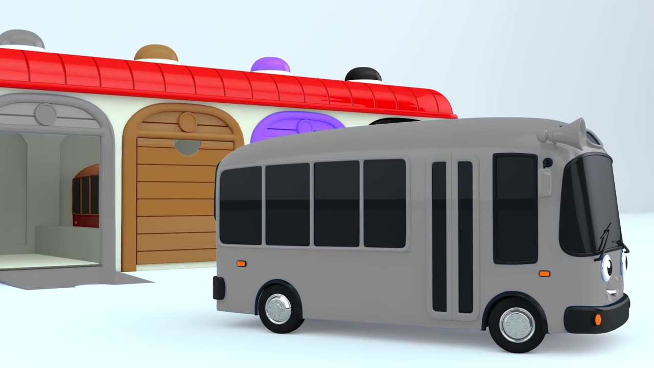 Colors for Children to Learn with Color Bus Toy - Colours for Kids to Learn - Learning Videos