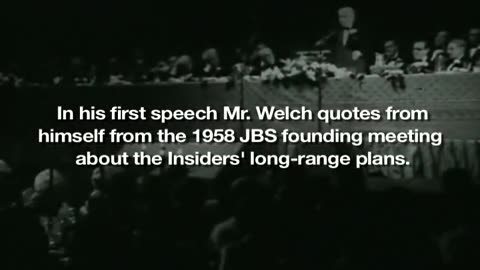 Robert Welch Predicts Insiders’ Plans to Destroy America (1974 Speech)