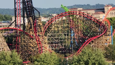 Wildcat's Revenge Off-Ride Footage, Hersheypark RMC Hybrid Coaster