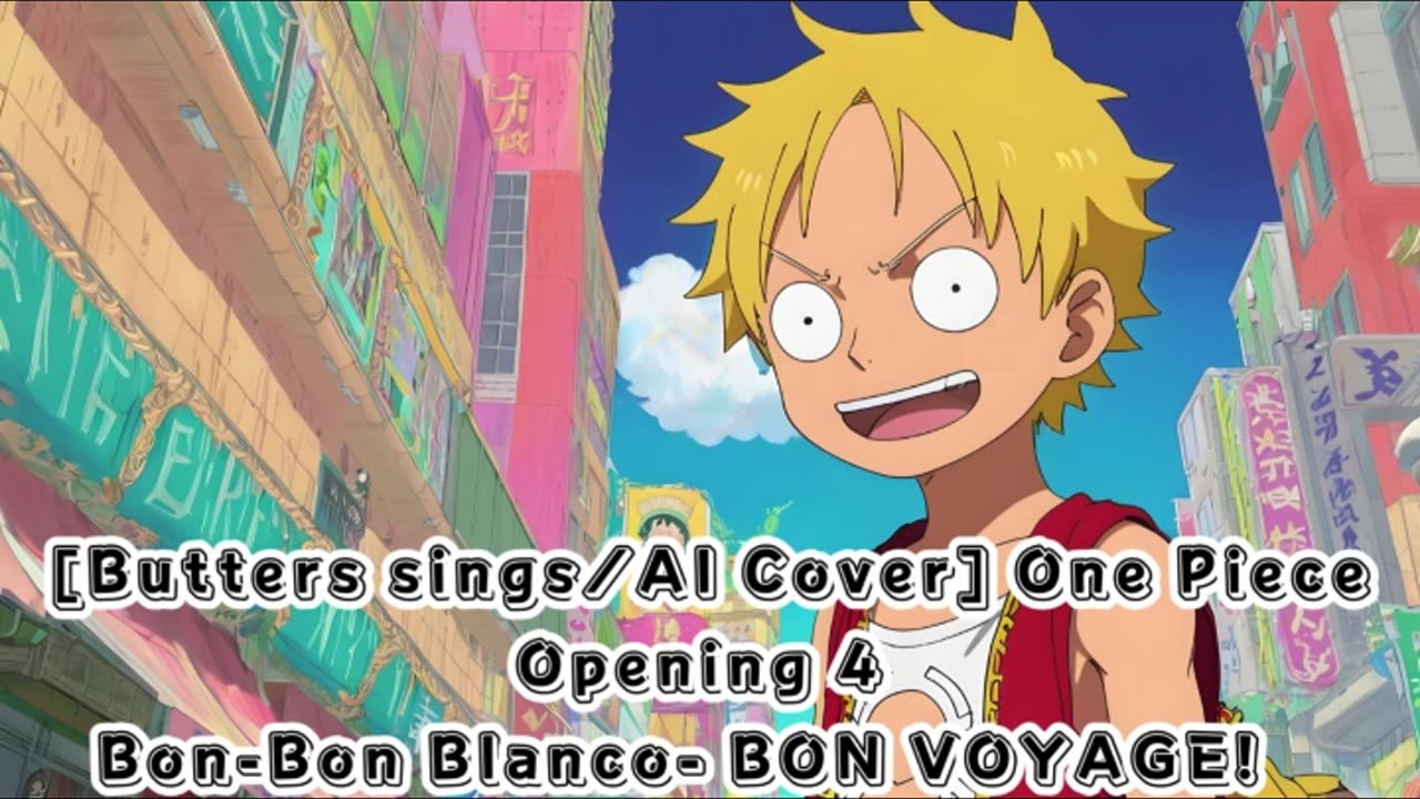 [Butters sings/AI Cover] One Piece Opening 4 Bon-Bon Blanco - BON VOYAGE!