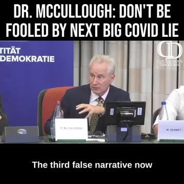 Dr. McCullough speaks at the European Union on what’s causing the massive wave of illness.