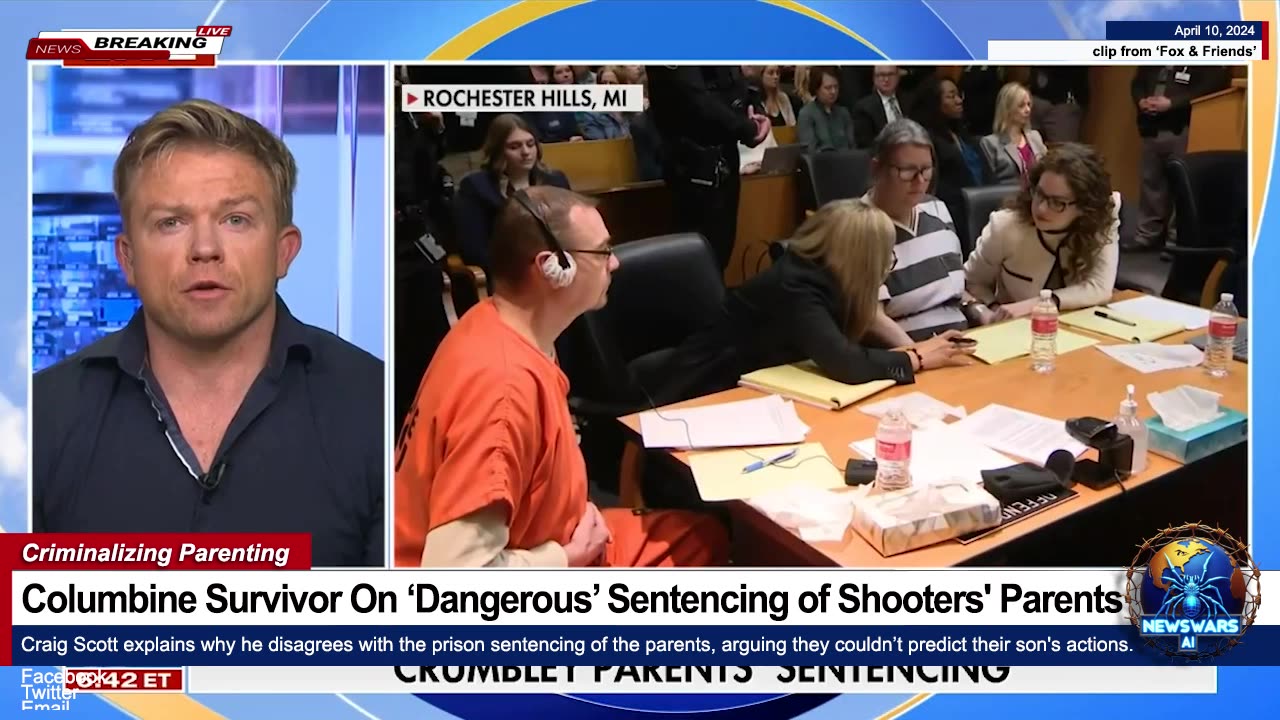 Columbine Survivor On ‘Dangerous’ Sentencing of School Shooters' Parents