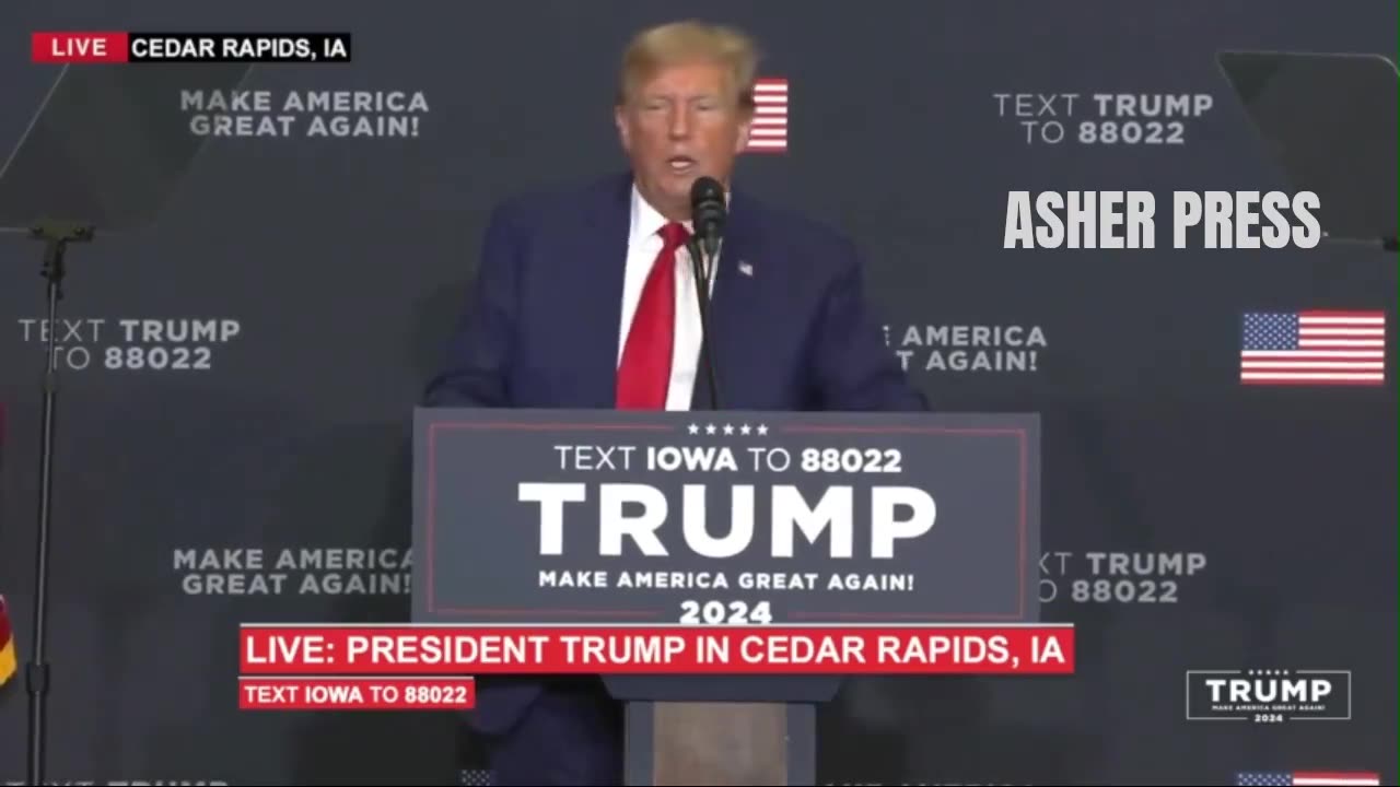 President Trump in Cedar Rapids, IA - December 2nd 2023