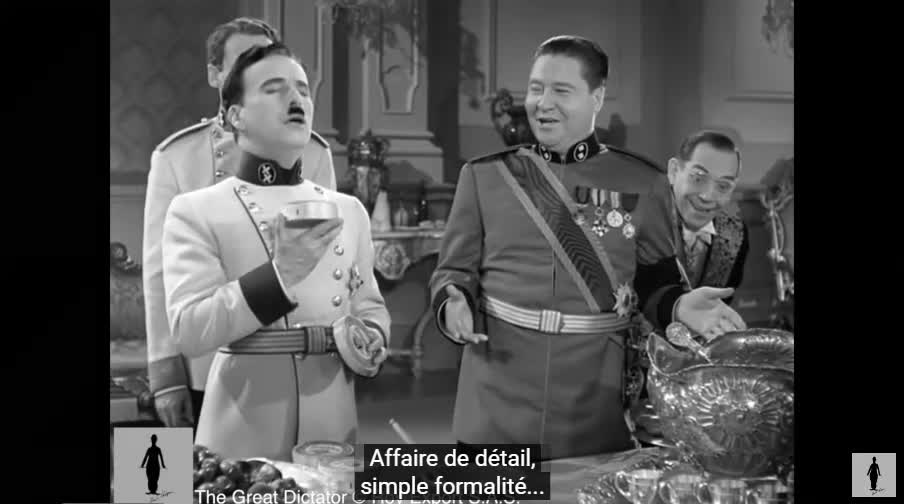 Charlie Chaplin - Food Fight - The Great Dictator