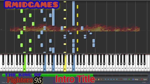The King Of Fighters 95 - Intro Title ~ Piano ( Midi )