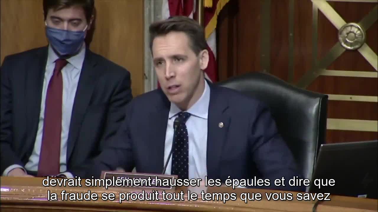 Le sénateur Josh Hawley pousse un coup de gueule