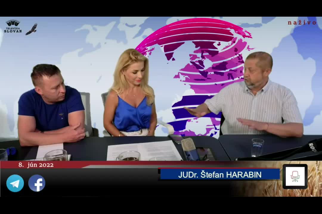 JUDr. Harabin v TV SLOVAN 8.6.2022 (VIDEO SK, 80 min )