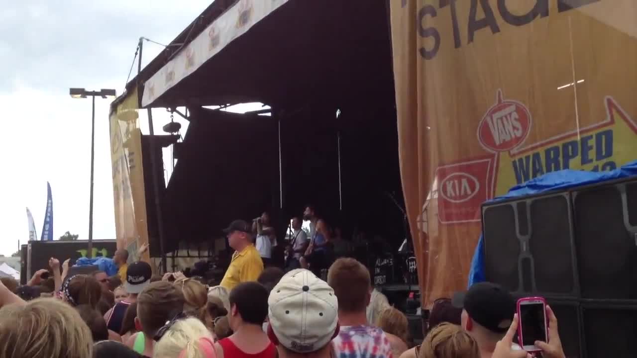 Chiodos live Hartford CT Warped Tour 2013