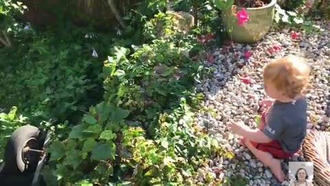 Cute baby 🥰 playing