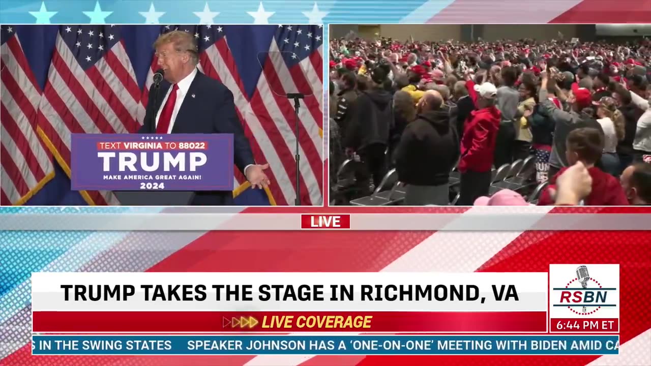 President Trump says Virginia is in play.