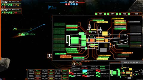 "I want those rounds hitting the back of their teeth!" [Nebulous: Fleet Command]