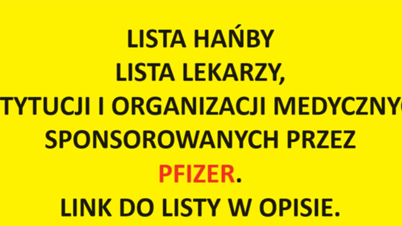 LISTA LEKARZY SPONSOROWANYCH PRZEZ PFIZER