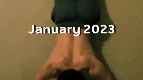 chest to wall handstand push up transformation