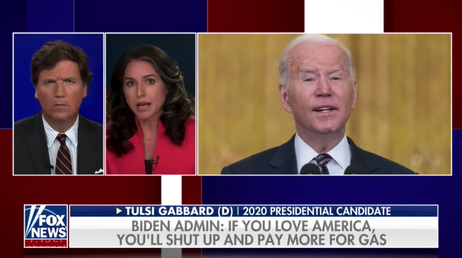 Tulsi Gabbard slams the Biden admin for being more focused on punishing Putin than they are the best interests of the American people